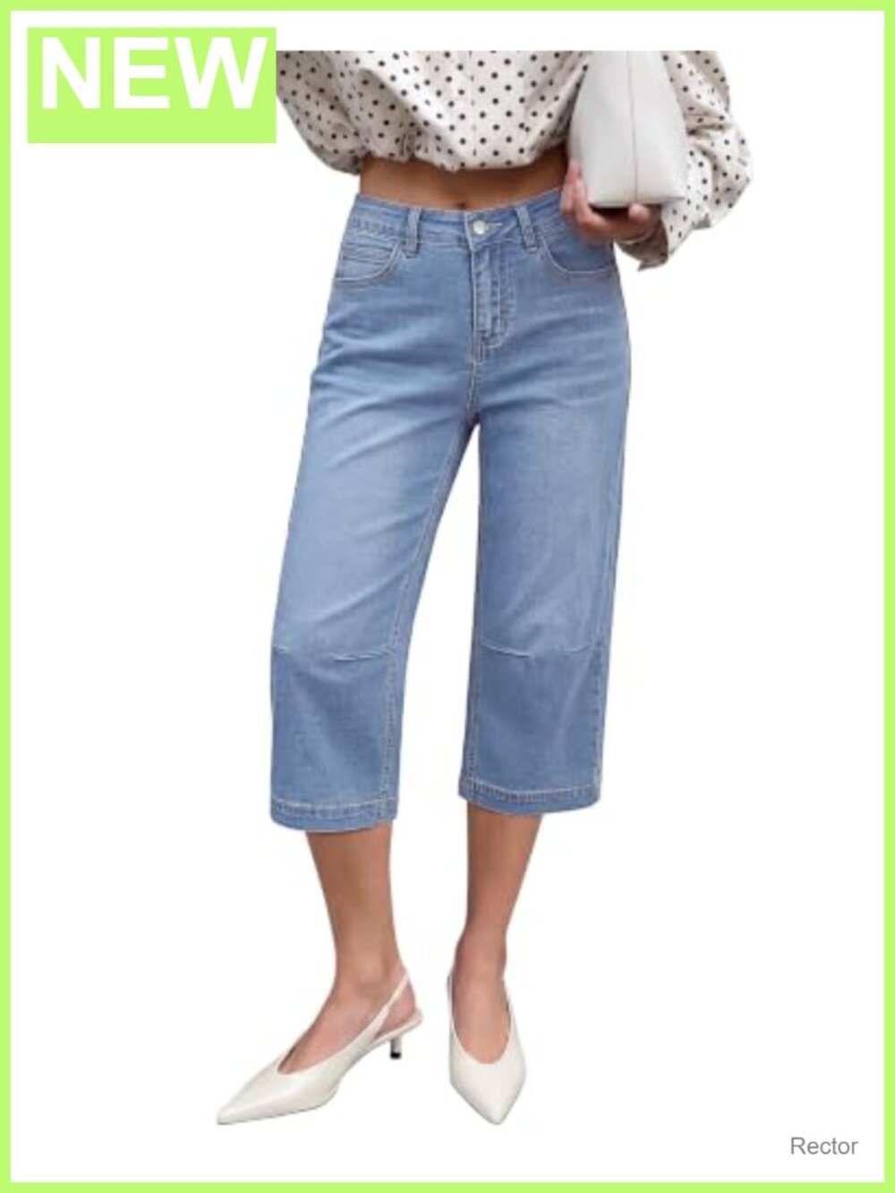 Mid Rise Straight Leg Capri Jeans Stretchy Denim Cropped Pants